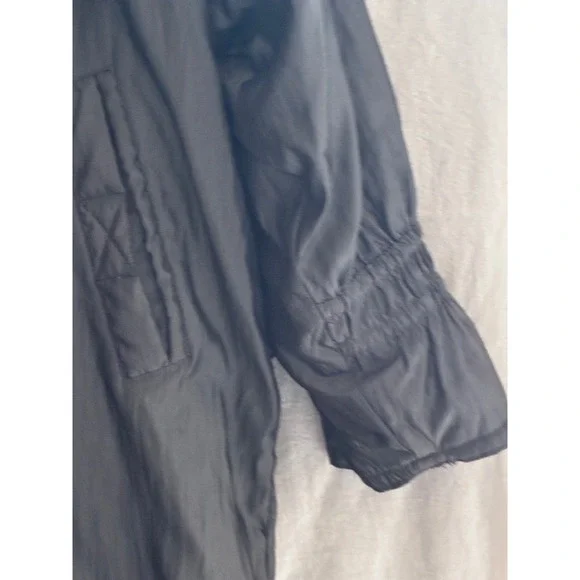 VTG Fleet Street Womens Long Trench Coat Gray Thermolite Paisley Lined Size 10 - Picture 16 of 16